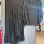 Marina Pleated Chiffon Round Neck Long Illusion Wing Sleeve 2 Photo 4