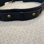 J.Crew  Black Leather Belt with Gold Stud Photo 6