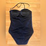 Apt. 9  Black One Piece Swimsuit with Sweetheart Neckline Photo 2