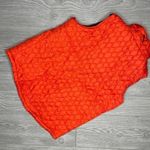 Puma activewear Reversible puffer vest jacket shirt orange and black with pocket Photo 1