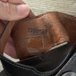 Taos Black Carousel Wedge Sandals with Silver Buttons Size 39 (Fits Like 8.5) Photo 1