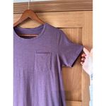 Pact  100% Organic Cotton Shirt Dress w/ Pocket Purple Women’s size Medium Photo 2