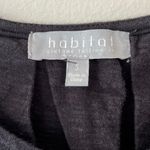 Habitat  Oversized Sz S Black Pleated Flared Sleeve Shirt Blouse Stretch Casual Photo 2