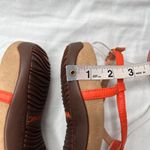 Vionic Womens Miami Orange Thong T-Strap Sandals Size 6.5 Gold Accent Photo 5