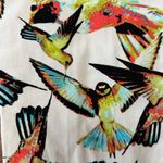 Cynthia Rowley White Jeans Pants Hummingbird Print Size 8 Photo 1