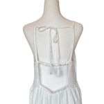 American Eagle  Babydoll Mini Dress Strappy Open Back Womens Size Large White Photo 8
