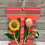 Piper K Sunflower and Rose Hair Clip Yellow Photo 0