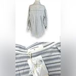 Commence Commense Navy and White Striped Shirt Photo 3