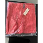 Anthropologie  Della Pleated Waist Shell Top Large Coral Red Coquette Summer Photo 6