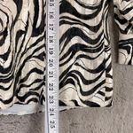 Alex Evenings ALEX‎ EVENINGS Women Zebra Party Blazer Jacket L Wrap Lined Blouse Shawl Collar Photo 4