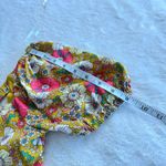 Lila Rose Lily Rose Romper Womens XS Yellow Floral Short Sleeve Cross Back Pockets Cottage Photo 11