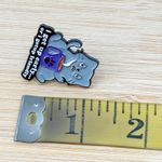 I Get Up Early or I Get Up Friendly Soft Enamel Pin, Pin Collection, Cat Lovers Gray Photo 1