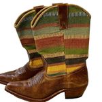 Handmade  Guatemalan Leather Artisan‎ Festival Boots Size 8.5-9 Photo 5