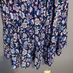 Blue Rain  Boho Floral Maxi Skirt Charles Style Size Large Photo 3