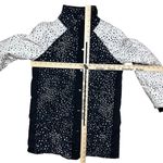 Saltwater Luxe Women's XS Black Polka Dot Puffer Jacket Mid-Length Photo 4