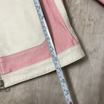 Vintage Pink and White Leather Jacket Photo 4