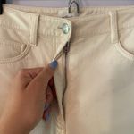 Wilfred Aritzia  White Cream Faux Leather Straight Leg Pants Vegan Women's size 2 Photo 3