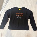 Anthropologie Maeve XL Ruth Bonne Année Varsity Crew sweatshirt SP 2752 Photo 6