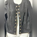CZ Collection by Cezelle black blazer with gold button detail size L NWT Size L Photo 2