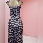 Leopard Print Ruched Maxi Dress 🐆 Size L Pink Size L Photo 4