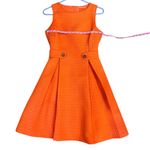 Modcloth  So Sixties Clementine Orange fit and flare A-line sleeveless dress S Photo 4