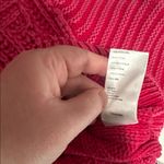 Free People Candy Blossom Women's Pink Cable Knit Sweater Photo 4