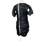 House Of CB NWT Alcea Black Vegan Leather Mini Dress Sz Large Photo 5