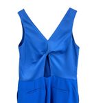 Banana Republic Dressy Blue Jumpsuit Peek‑Back Twist Detail Wide Leg Size 2 Photo 3