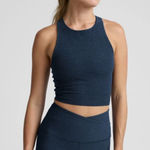 Beyond Yoga NWT  Spacedye Refocus Cropped Tank in Nocturnal Navy Size Medium Photo 0