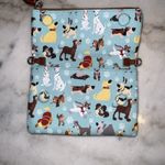 Dooney & Bourke Disney  Disney Dogs‎ Fold Over Crossbody Purse Blue Rare HTF EUC Photo 2