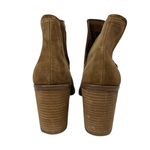 Steve Madden  Havannah Tan Brown Suede Pointed Tie Block Heel Ankle Boots Sz 10M Photo 2