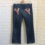 7 For All Mankind pink pocket bootcut to Capri Jeans Women’s Size 30 Pink Detail Photo 1