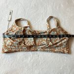 Everlane Square Neck Floral Bikini Top Size XXL Vacation Colorful Resort Summer Photo 13