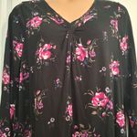 Lane Bryant  18 20 Floral V-Neck Long Sleeve Top Photo 10