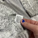 Chelsea 28 Grey Heather Silver Sequins Cold Shoulder Long Sleeve Cable Sweater Photo 10