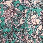 Belle By Kim Gravel Womens Capri Pants Size 1X Boho Paisley Floral Oversized Green Photo 5