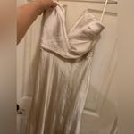 Hello Molly So Long Midi Dress Champagne strapless satin M formal spring wedding Photo 4