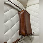 Fossil  Crossbody Convertible Belt Bag Square Wallet - Leather Silver Hardware Photo 6