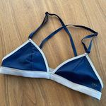 Lululemon Blue & White Surf To Sand Triangle Bikini Top Size XS Photo 2