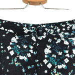 Aritzia  Sunday Best Zelda Mini Skirt Flower Print Eyelet Lace‎ Black Blue Size 4 Photo 6