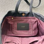 J.Crew Black Pebbled Leather Large Tote Shoulder Bag Photo 5