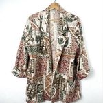 Vintage Alice Stuart Women's Blazer Jacket Aztec Print Boho Chic Oversize SizeL Size L Photo 0