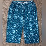 Ulla Popken Blue Dotted Print Pull On Wide Leg Trousers US 28/30 Size undefined Photo 0