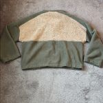 Columbia  Green/Tan Half Button Down Sherpa Pullover SIZE XL Photo 5