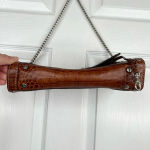 Michael Kors MICHAEL Brown Crocodile Embossed Shoulder Bag Chain Strap Purse Photo 4