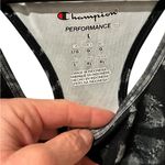 Champion  Women's Black and Gray Patterned Tank Top Excellent Condition Photo 6