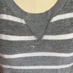 NY & Co Striped Sweatshirt Gray Size M Photo 2