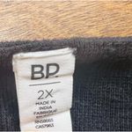 BP Women’s Solid Black Cropped Tank Top Plus Size 2X V Photo 4