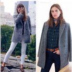 Sézane  x Madewell Octave Blazer Coat Gray Wool Blend XXS EUC Photo 1