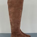 Antonio Melani Rilee Brown Suede Over The Knee Tall Dress Boots Photo 3